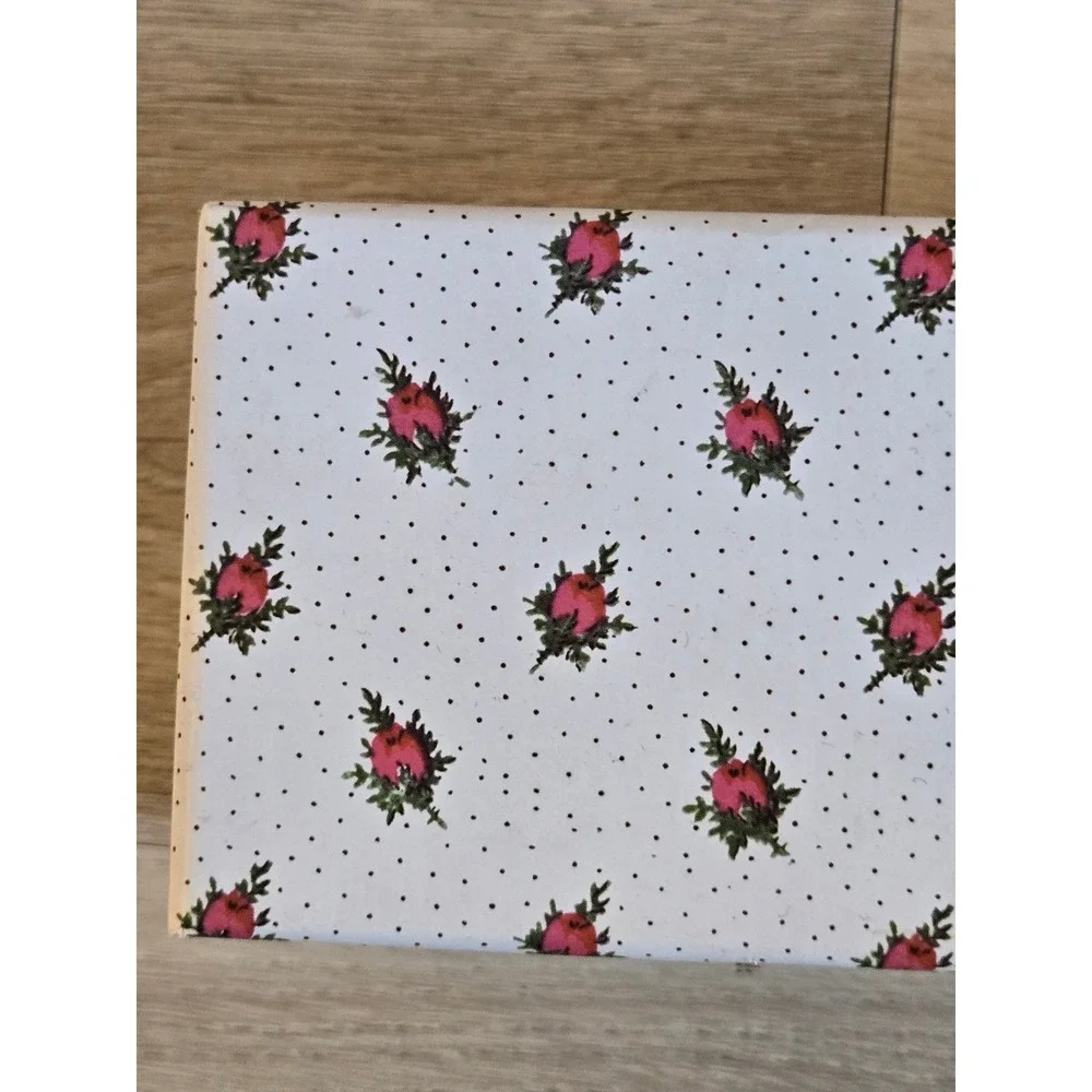 Victorian Trading Co Rose Scented Drawer Liners 6 Sheets Floral Dot 16.5x23
